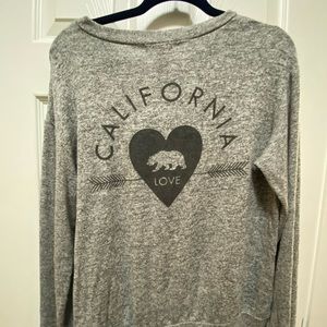 California Long sleeves Top Grey